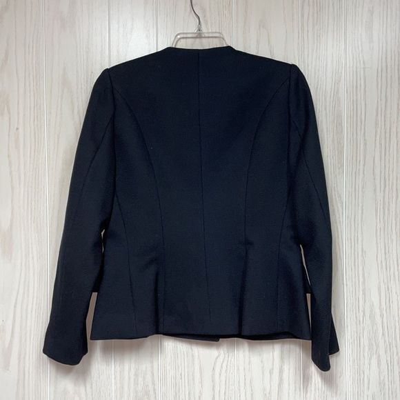 Ilie Wacs Vintage Black Suit Blazer Jacket Size 6 - Picture 4 of 8